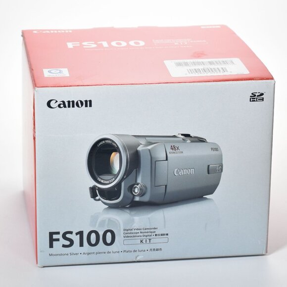 Canon FS100 Flash Memory Camcorder 48x Optical Zoom 2.7" LCD 8GB SD Card MINT - Picture 16 of 16